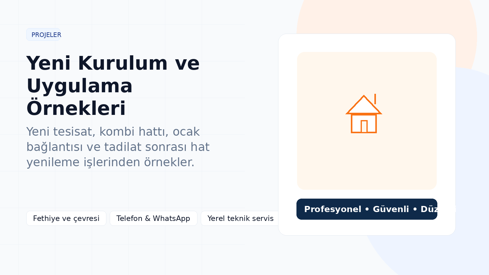 Yeni Kurulum & Projeler