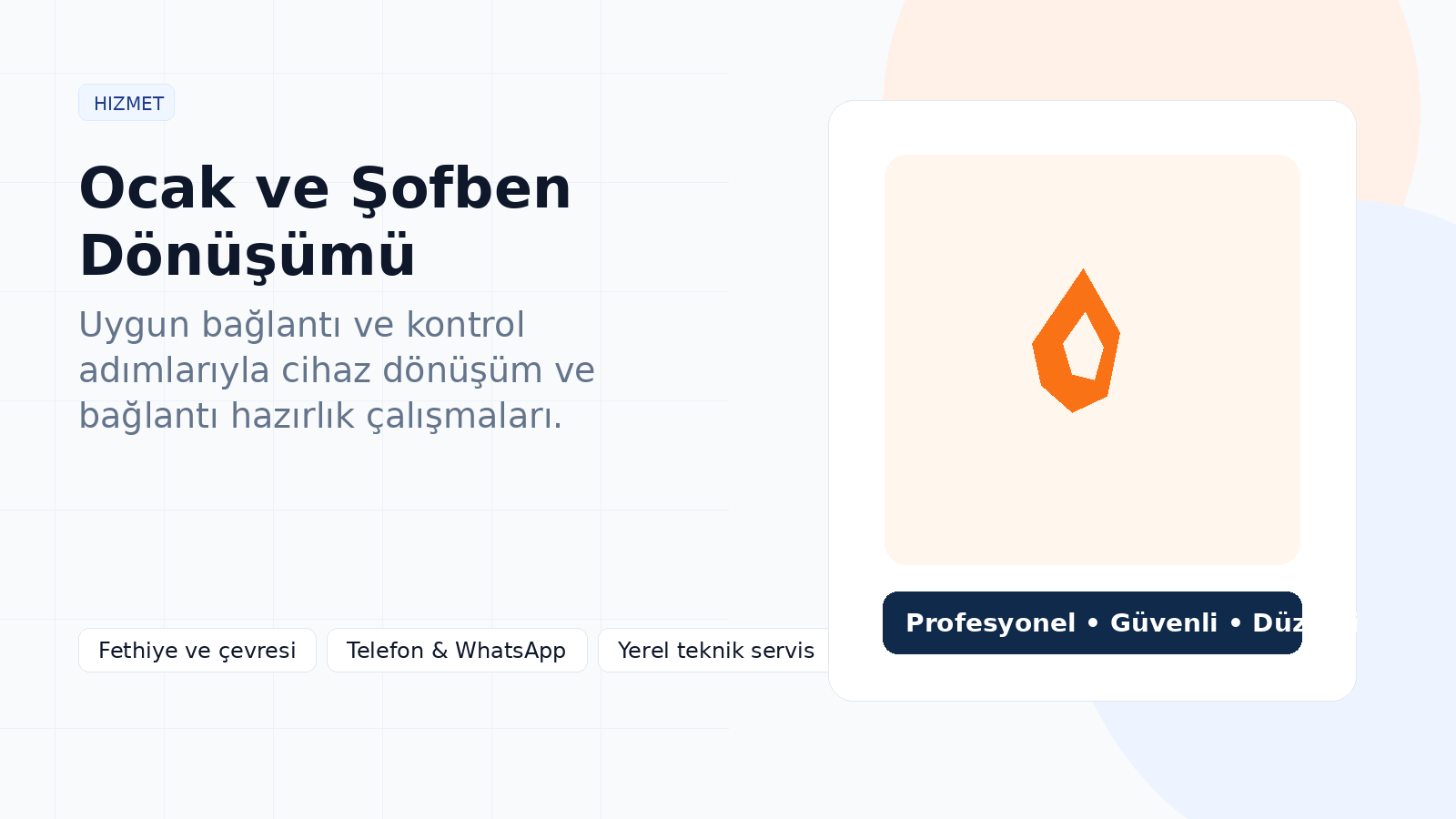 Doğalgaz Ocak ve Şofben Dönüşümü